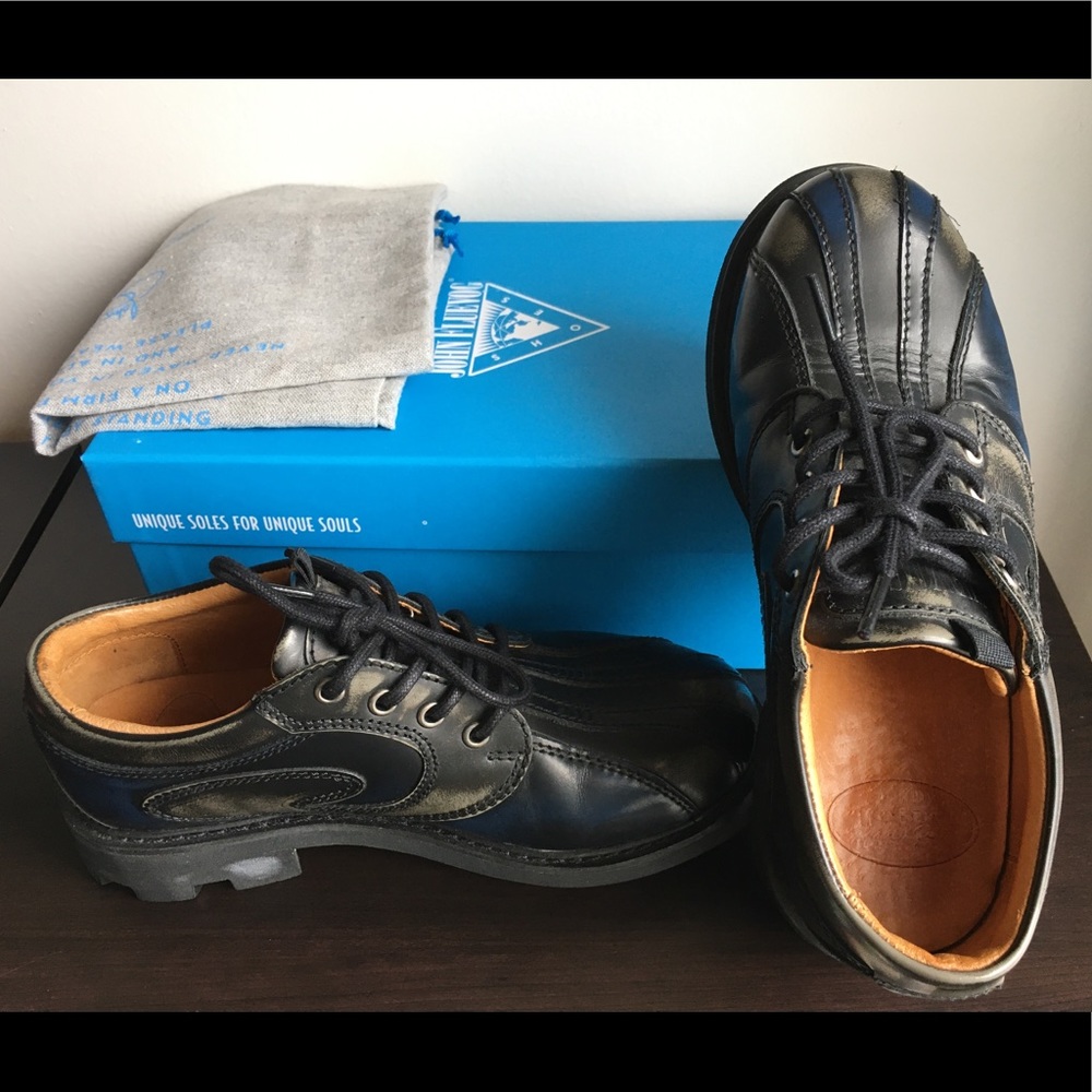 Fluevog Seventh Heaven 7.5 blue & slate Supervogs